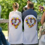 Hochzeit Schlossgarten Blumenherzen